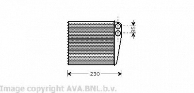 AVA QUALITY COOLING vw6229 -  Теплообменник, отопление салона